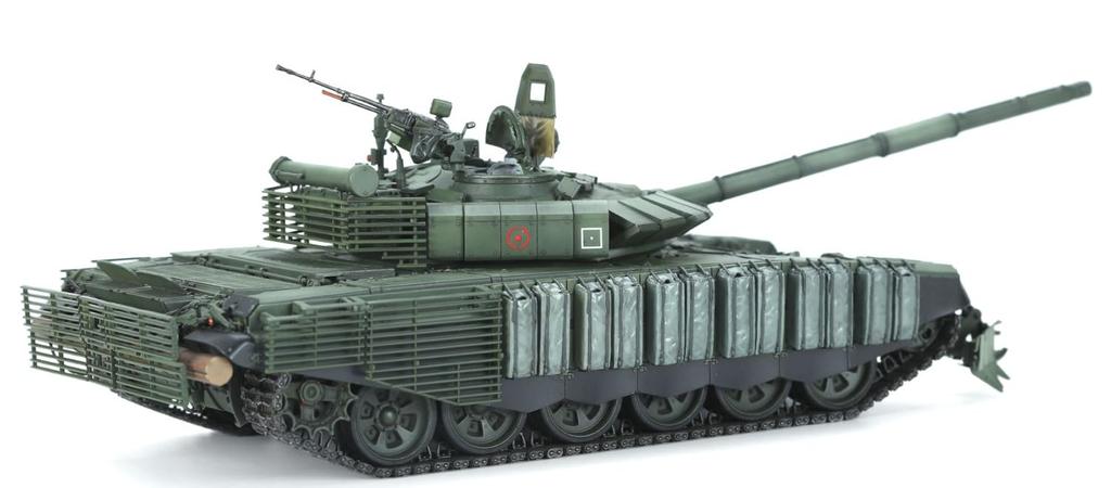 GSI Creos Mon Model Russian Army Main Battle Tank with Mine Clearance Device Plastic Model MTS053 Molded Color 1/35 T-72B3M KMT-8