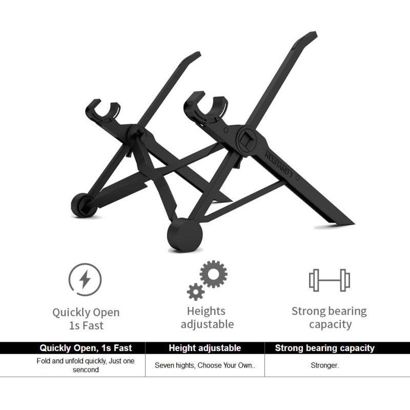 Складная портативная регулируемая подставка для ноутбука, держатель для ноутбука, кронштейн