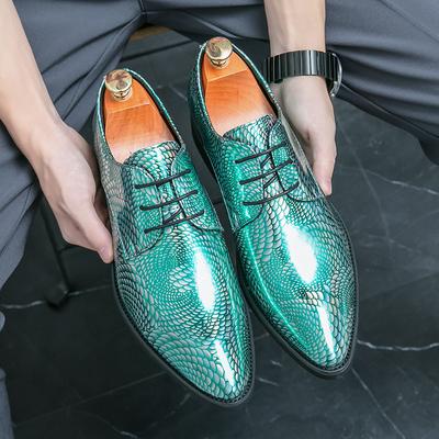 Модные мужские туфли из кожи для вечеринок, лакированные туфли с острым носком, блестящие мужские туфли, мужские деловые туфли, элегантные мужские туфли на плоской подошве для свадьбы