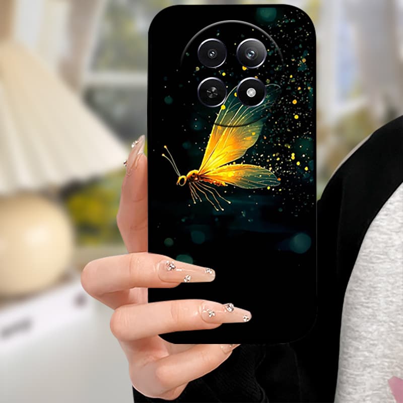 For Realme 12 Pro Case Silicone Soft Black Back Cover Case For Realme 12 Pro Plus Phone Case Cover Realme12 Pro+ 12Pro TPU Funda
