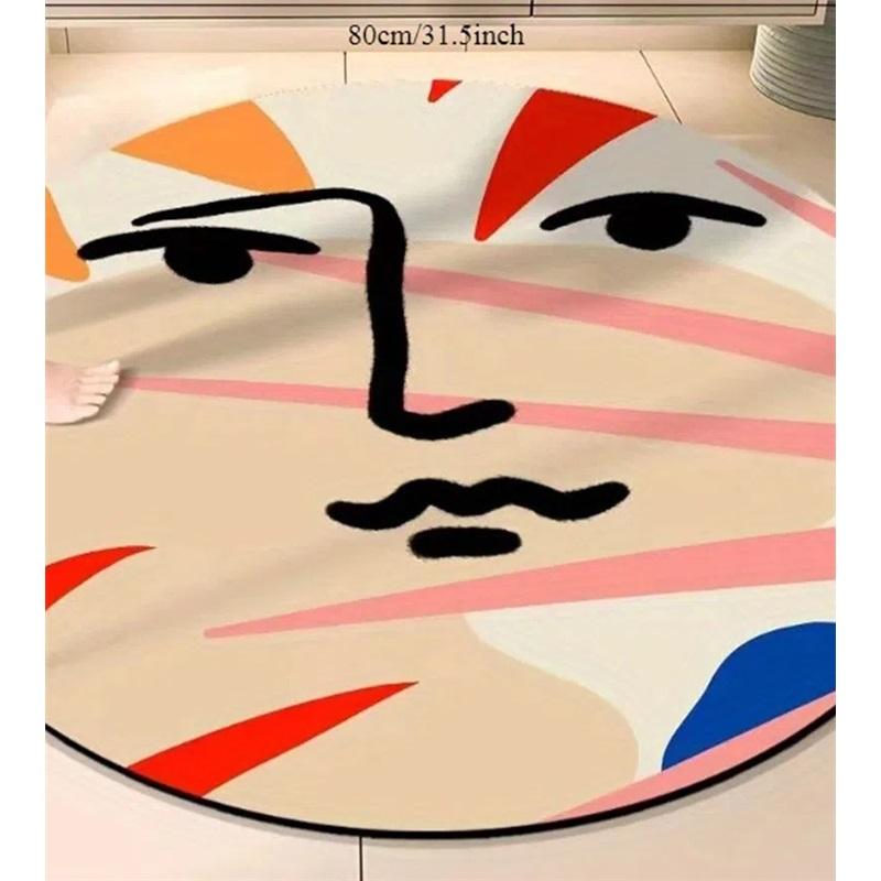 Круглый коврик для душа в ванной комнате, впитывающий диатомовую грязь, приветственный коврик для ног, прочный нескользящий коврик, идеально подходящий для входа в ванную комнату и домашнего использования