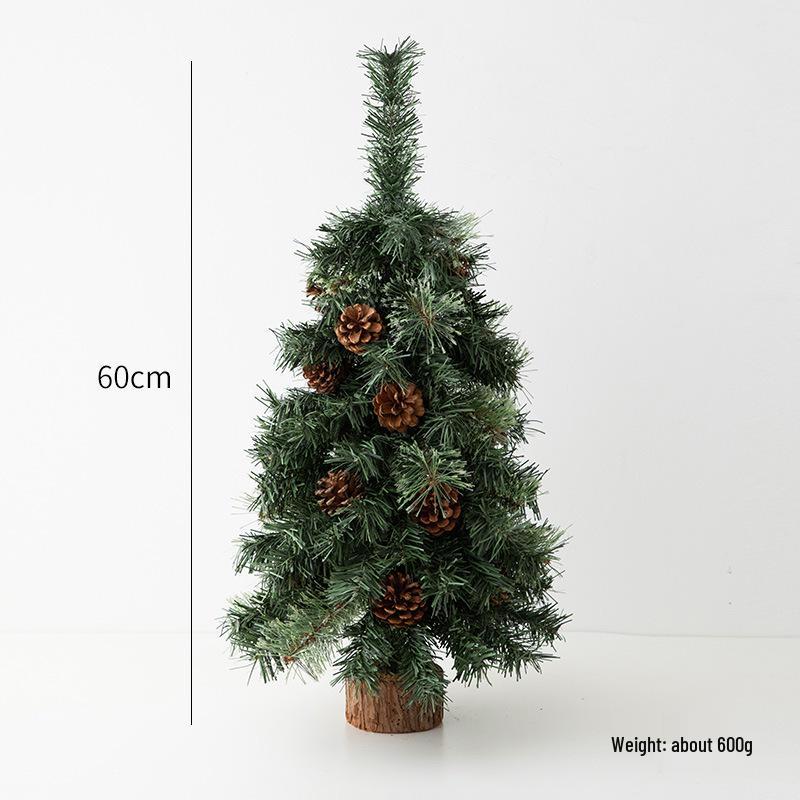 NUCHI Christmas Pinecone Tree Set - Small Blooming Desktop Decoration Ornament