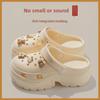 Women's 2024 Thick-Soled Hole Sandals: Non-Slip, Odor-Resistant EVA Shoes for Summer Beach and Outdoor Wear