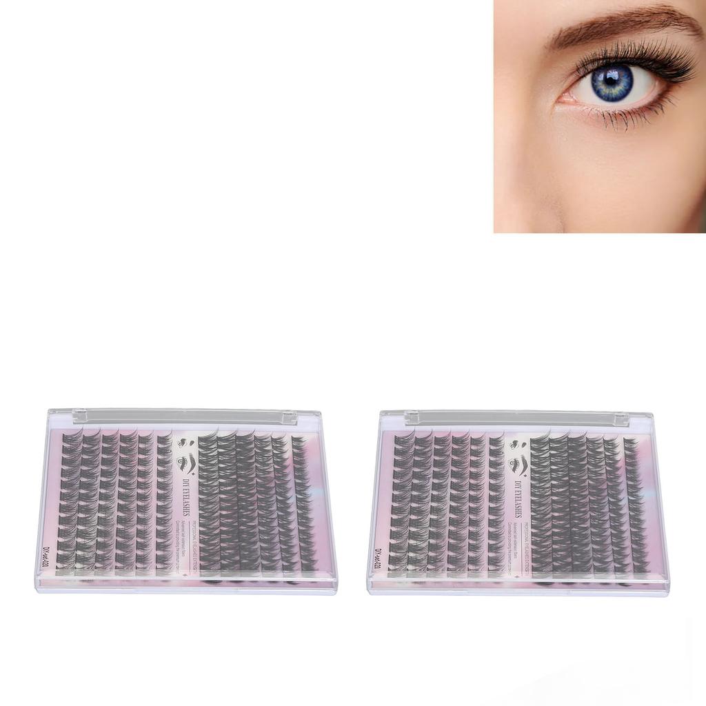 Набор для наращивания ресниц 126 шт. пучков, индивидуальный D-образный изгиб, набор для наращивания накладных ресниц с 3 мл U
