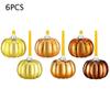 Рождество Рождественский шар Осенняя атмосфера Рождественское украшение Украшение для сада Форма тыквы Теплый цвет 6/12 шт.