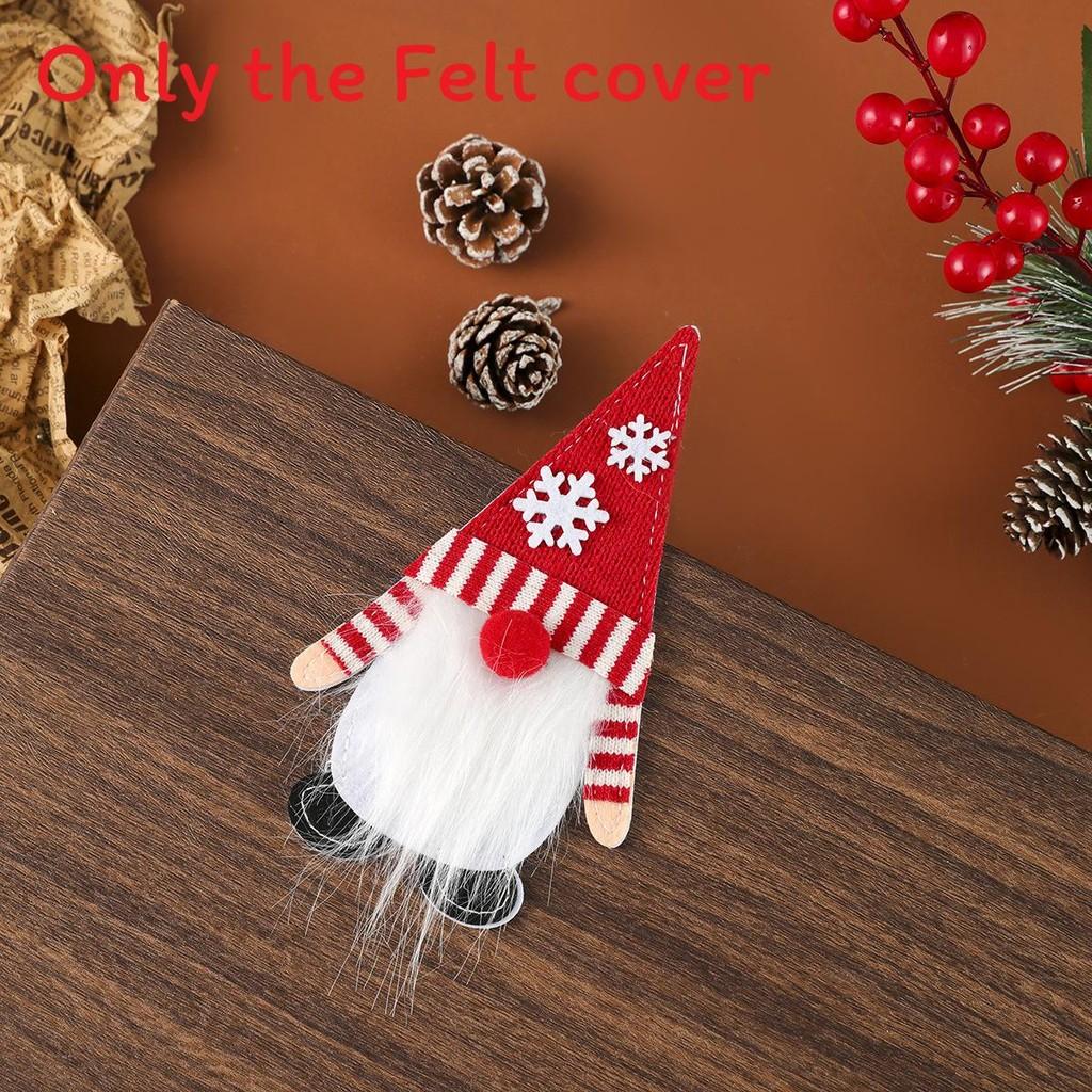 Claus Santa Cartoon Felt And Fork Covers For Christmas Decoration Room