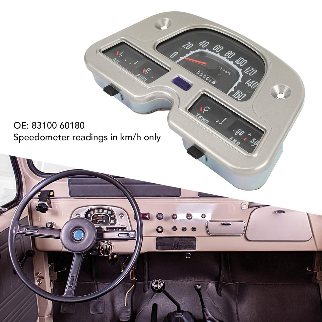 Приборная панель с 12-вольтовым амперметром, спидометром и другими приборами для Toyota Land Cruiser FJ40 FJ45 BJ40 1974-1980 годов выпуска.