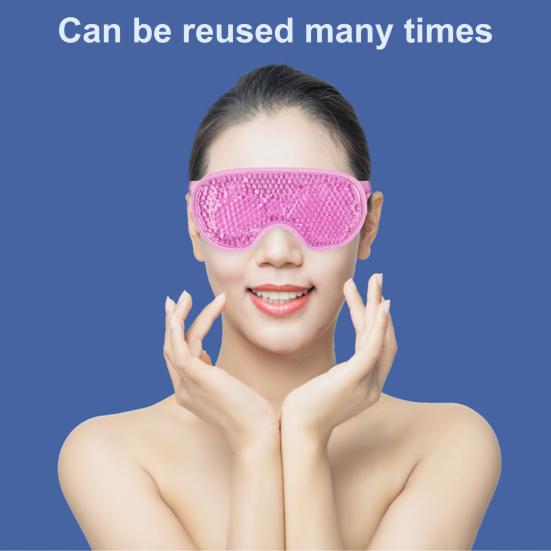 Adjustable Fasten Tape Relieve Fatigue Massage Eye Cover Hot Cold Therapy Soothing Gel Eye Sleeping Cover Sleep Accessory