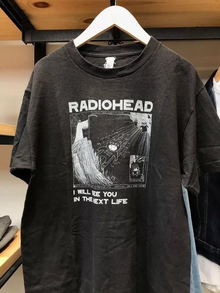 Radiohead Band Shirt, Radiohead I Will See You Cotton Black Unisex T-shirt S-5XL