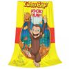 Curious George Cartoon Monkey Coral Fleece Plush Throw Blankets Blanket for Home Bedroom Lightweight Bedding Throws