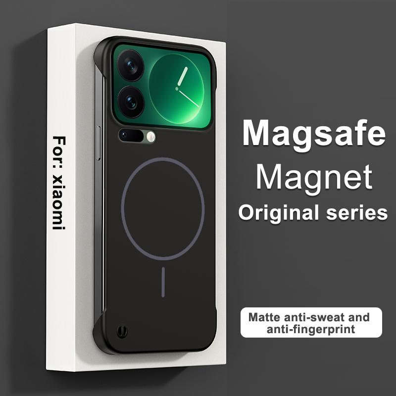 Ультратонкий безрамочный магнитный чехол для Xiaomi 17 17Pro Max Magsafe Жесткая матовая крышка из поликарбоната для Xiaomi MI17 pro max Защитный бампер