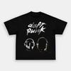 Daft punk альбом тур графика 100% хлопок унисекс футболка Лето винтаж Харадзюку Мужская женская Короткий рукав Круглый вырез Футболка фанат ги...