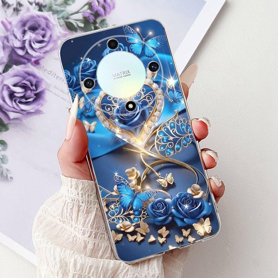 For Honor X9a 5G Case RMO-NX1 Beautiful Butterfly Soft Silicone Phone Cases For Honor X 9a X9a 2022 Back Cover Bumper 6.67"