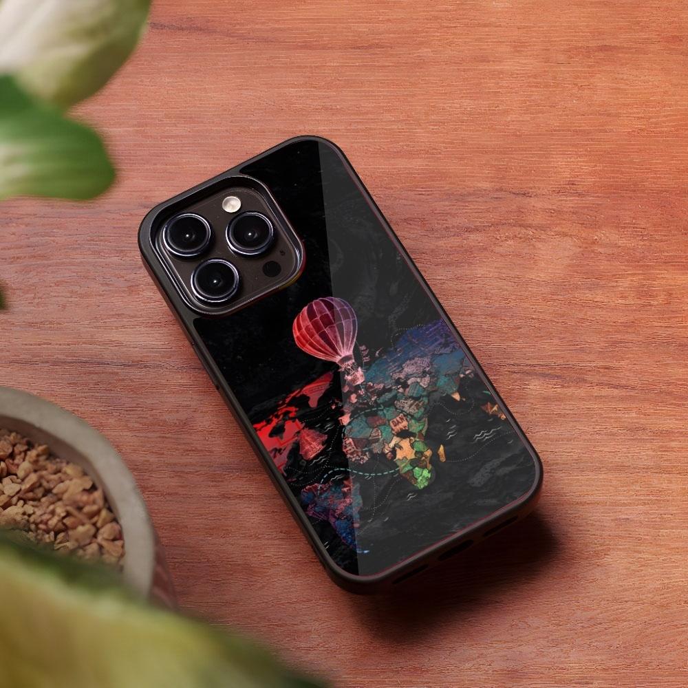 Чехол для телефона с картой мира для Iphone 16 15 14 13 Pro Max 12 11 Mini 7 8 Plus Se Xr X Xs Fundas Shell PC+TPU Чехол