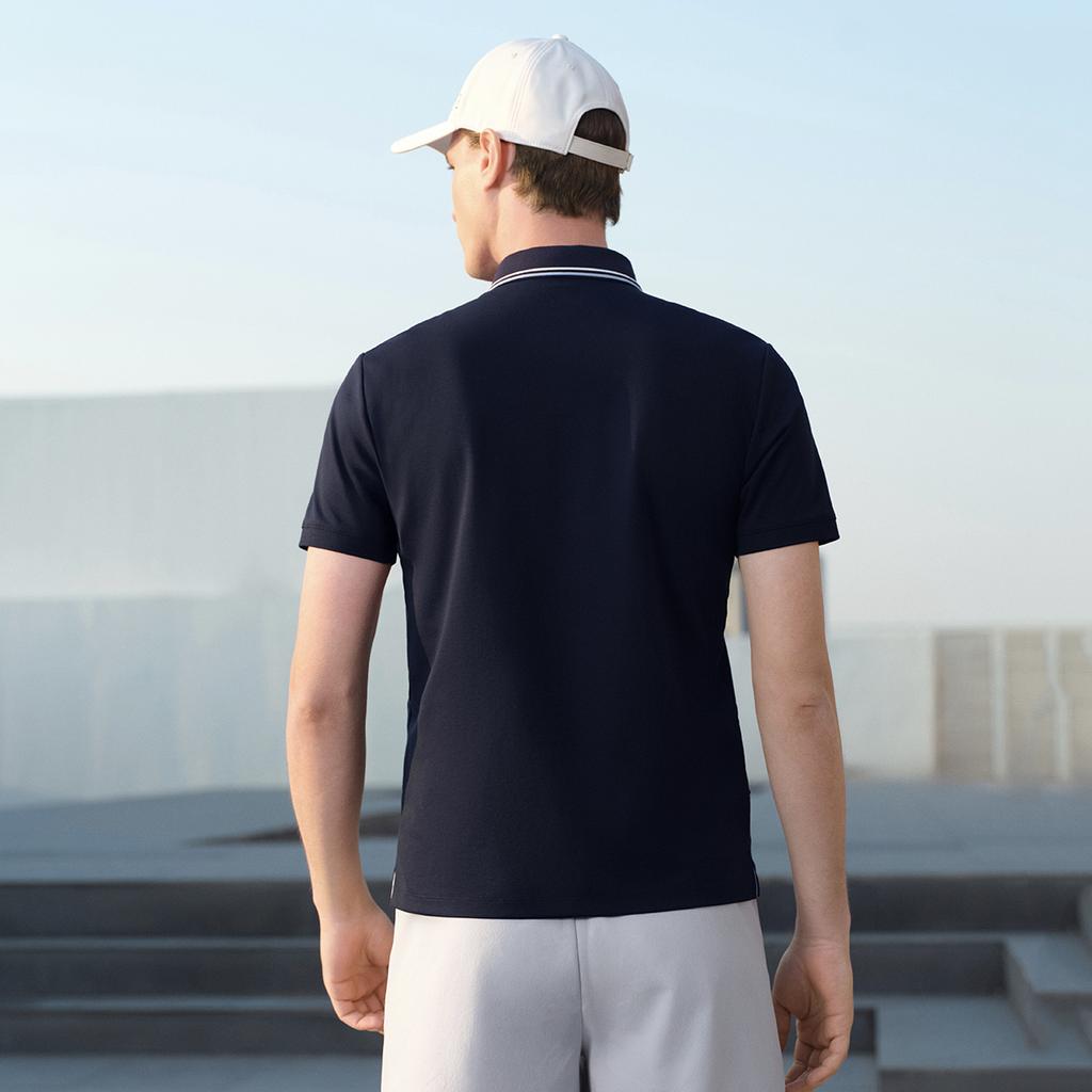Fila Базовый вязаный пуловер с коротким рукавом-поло для мужчин, топ F11M628110F-DB