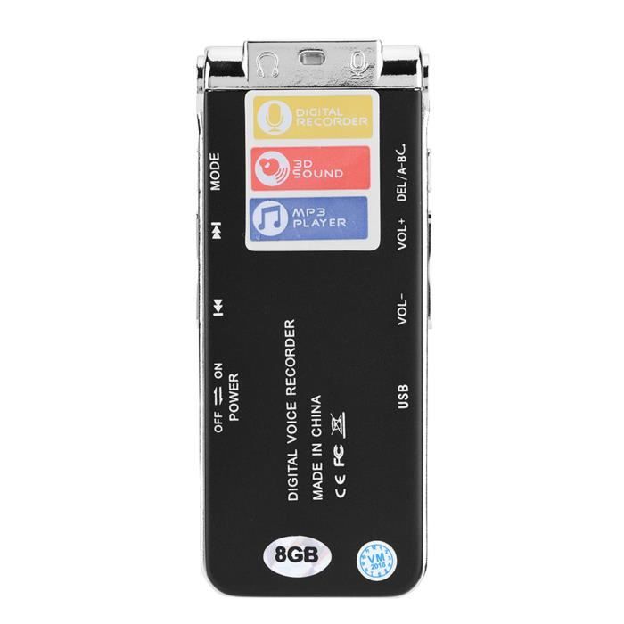 Enregistreur vocal - FDIT - Stylo - 8 Go - Enregistrement automatique - Design élégant