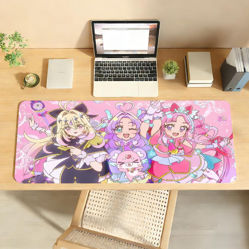 Игровой коврик для мыши S-Star D-detective P-precure, противоскользящий, с резиновым краем, утолщенный, для ноутбука, игровой коврик для стола