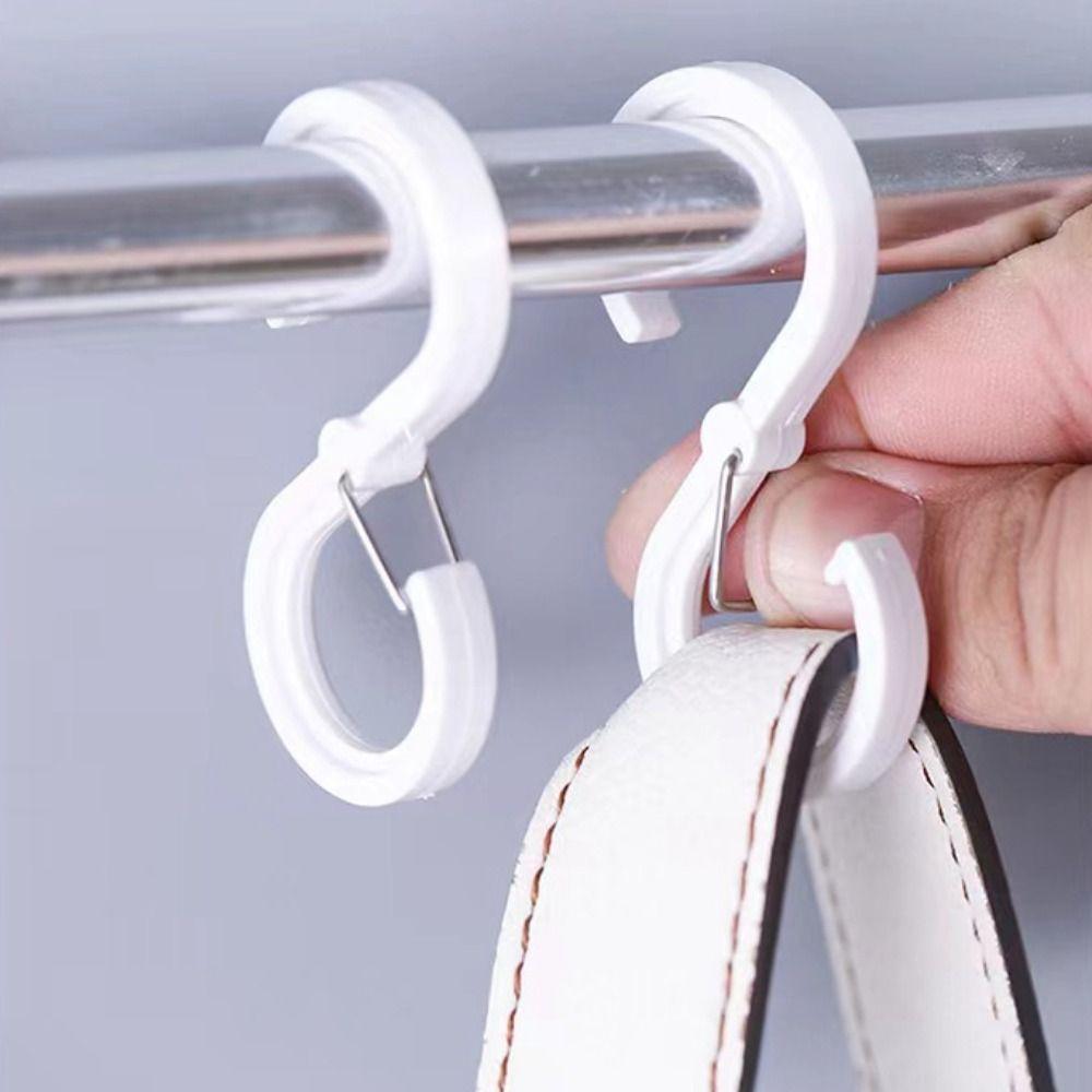 8pcs Multifunctional Hanging Hooks Portable Railing Hooks Organizer S Shaped Hook Home Accessories