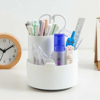 Матовый держатель для ручек, простой, многофункциональный, вращающийся, большой емкости, для студентов, для офиса, дорогой ящик для хранения, держатель для ручек