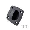 Black Nylon Recessed Flush Sliding Door Handle Pull Square Hatch Pull Handle Motorboat Marine Boat Yacht Cabin Accesories