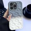 Чехол для телефона с градиентным цветом и 3D облаками для iPhone 15, 13, 12, 11 Pro Max 14 Pro Max, матовый противоударный мягкий силиконовый чехол для девочек