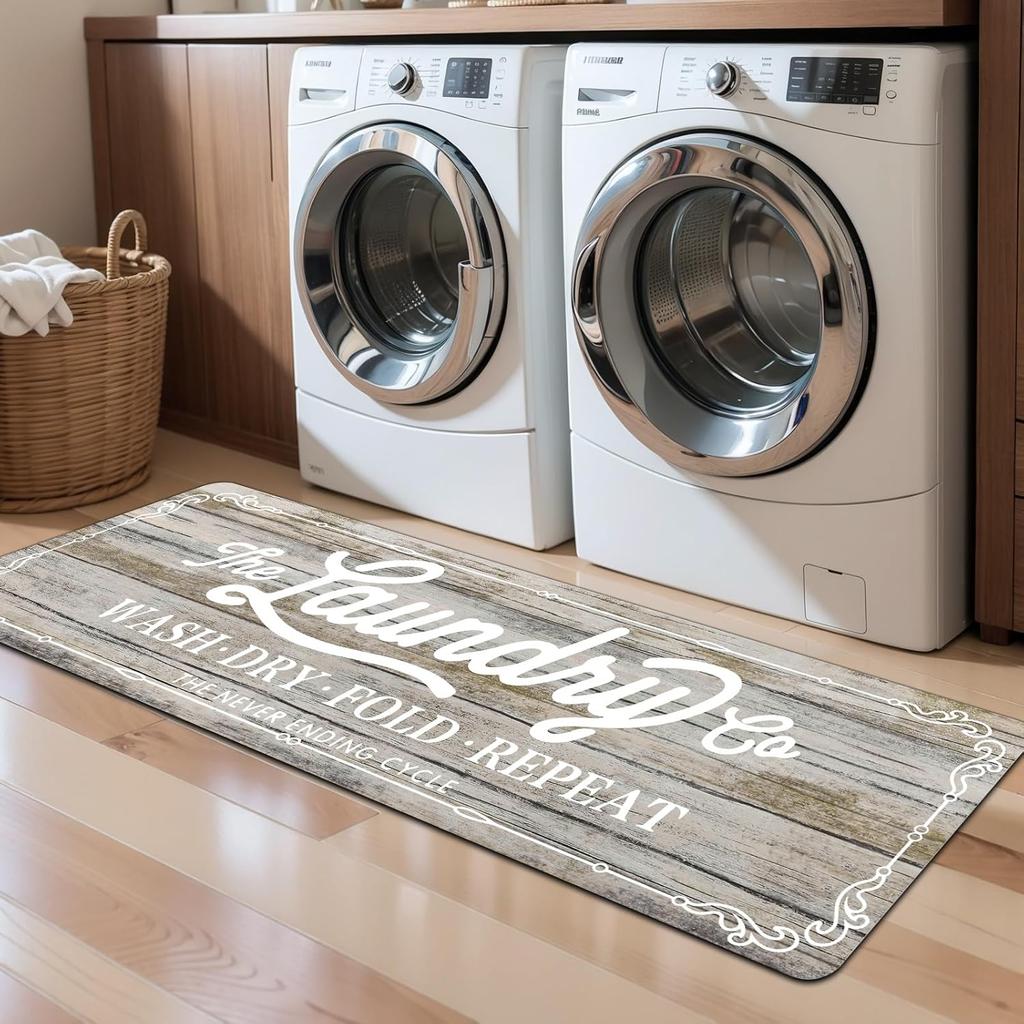 American-Style Kitchen Carpet Laundry Room Non-Slip Floor Mat Hallway Bedroom Long Strip Carpet Home Decoration