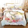 3D Deer Twin Bedding Set Adults Winter Duvet Cover Sets Kids,Twin Full Queen King Bedroom Set Home Textile Bed Cover Set