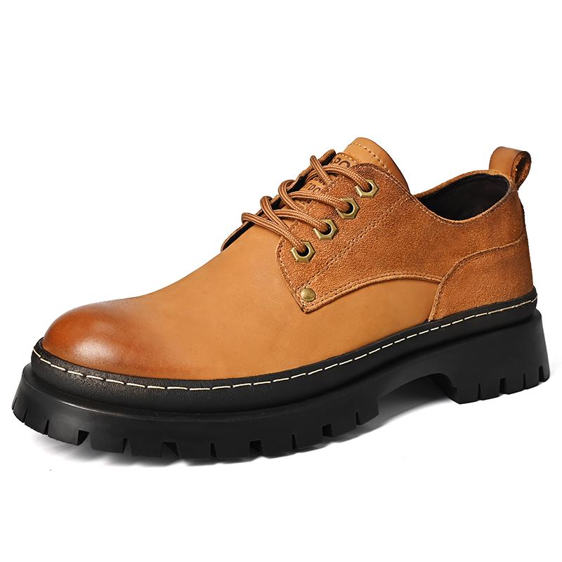 Genuine Leather Men Casual Shoes Thick Bottom Oxford Shoes for Men New Trendy Sneakers Luxury Brand Male Wedding Dress Footwear