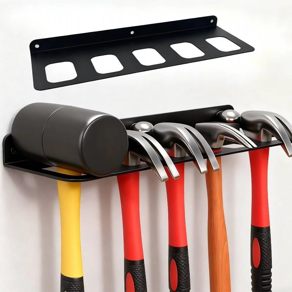 Metal Construction Wall-Mounted Tool Rack Tool Organizer Rack Tool Storage