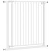 Stair Safety Gate, Barrier Gate without Drilling, with Automatic Closing, for Kids, Kitchen, Stairs, 76-80 x 76 cm, White