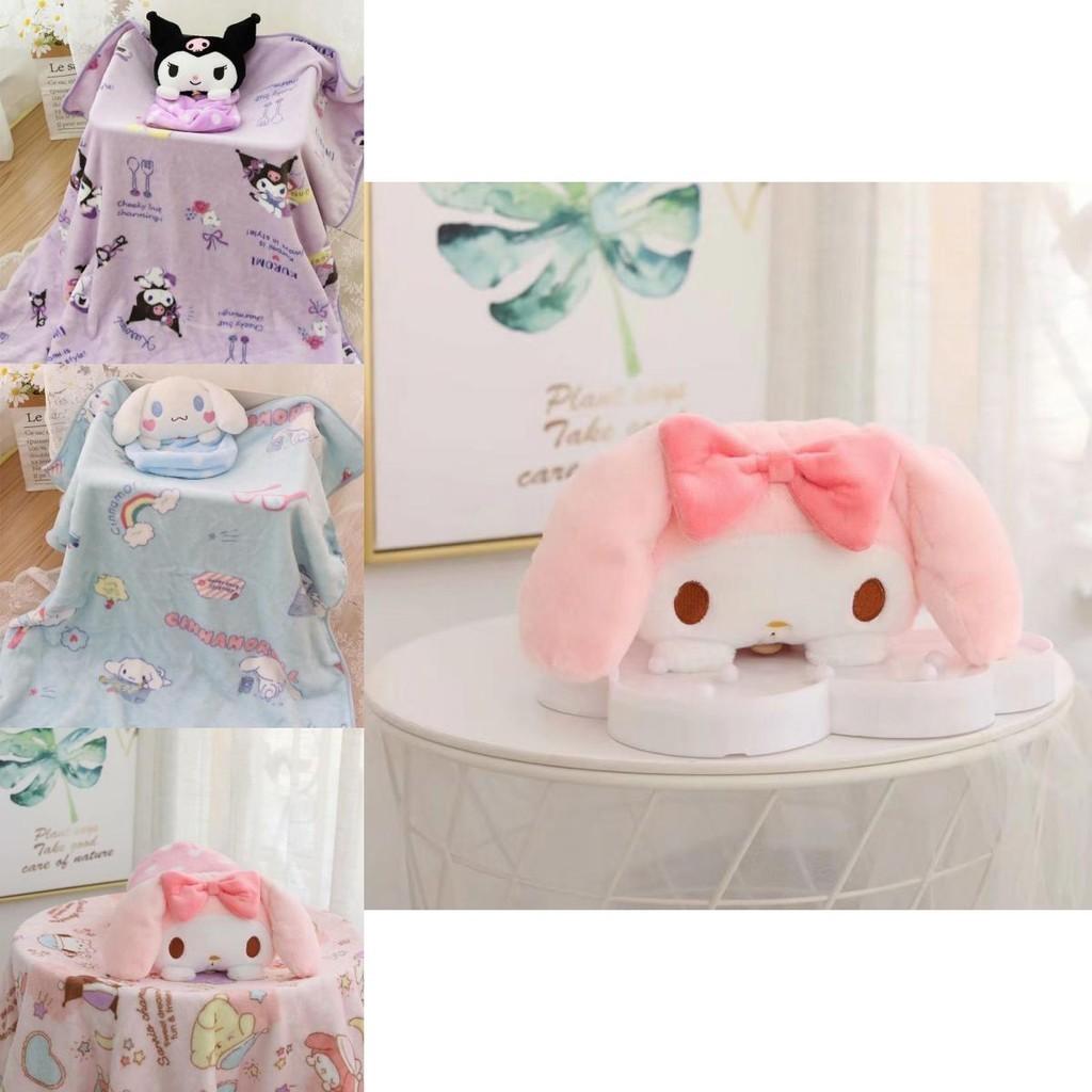 Мультяшный плед из кораллового флиса My Melody для путешествий с мягким плюшем для детей и студентов