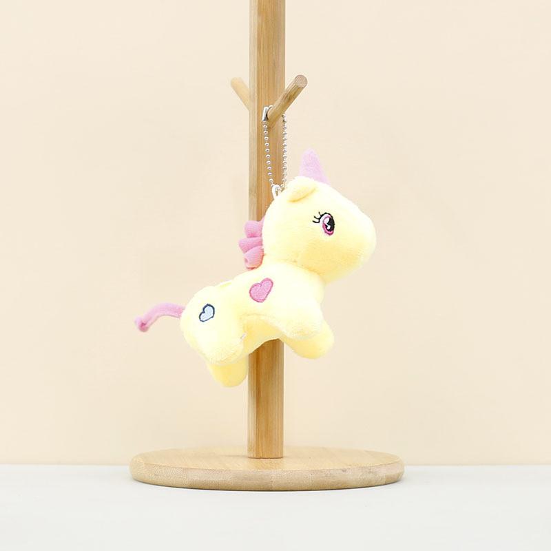 Charming Colorful Unicorn Plush Keychain Lovely Stuffed Animal Ideal For Gifts