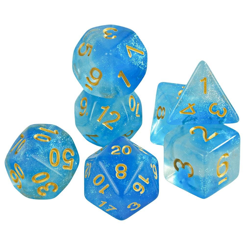 Набор многогранных кубиков DND, двухцветные игровые кости, настольная игра для бара, клуба, вечеринки