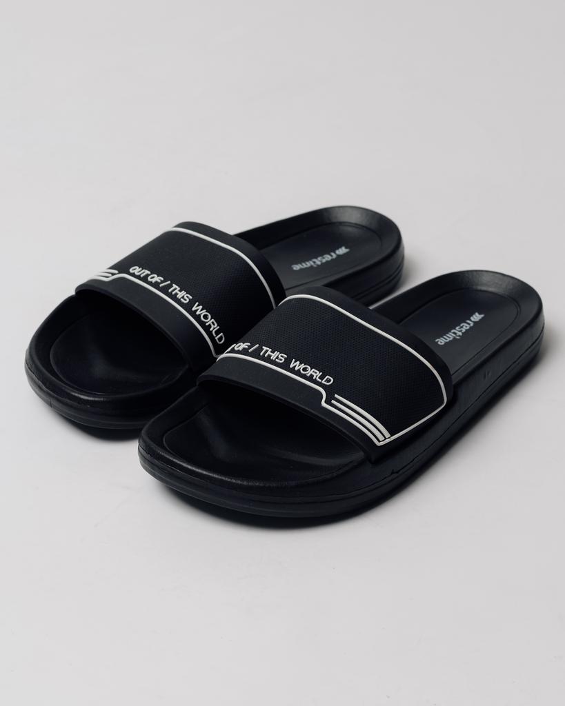 Шлепанцы мужские Restime 25963 42 черные резина