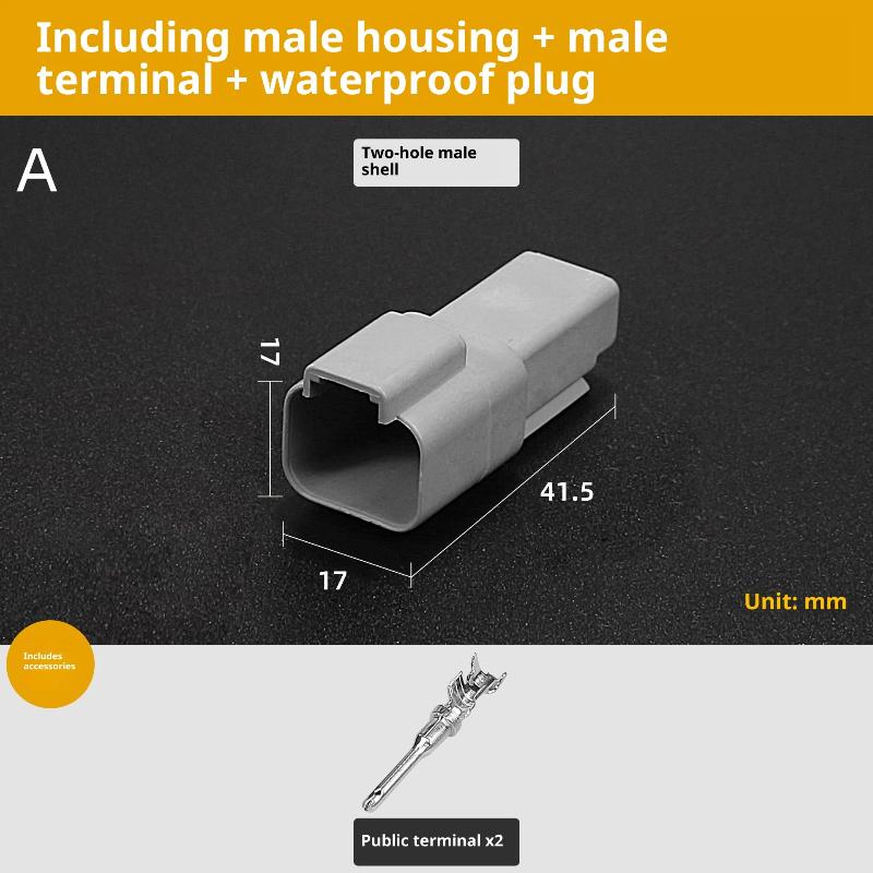 1 Pcs Dt Connector With 15Cm Wiring Harness Dt06-2S/Dt04-2P 2P 3P 4P 6P 8P 12P Waterproof Electrical Connector