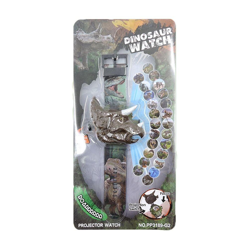 Students Clock LED Educational Toy Digital WristWatch Dinosaur Projection Watch Cartoon Kids Watch