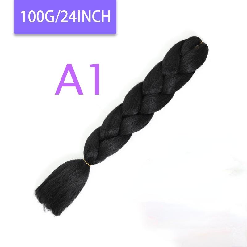 MISQUEEN Yaki Soft Hair Ombre Crochet Braiding Hair Extension For Braid 24 Inch Pink Synthetic Crochet Hair Jumbo Braid Hair