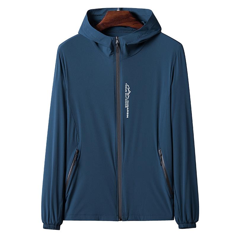 Солнцезащитная одежда мужская летняя новая повседневная куртка с капюшоном больших размеров солнцезащитная одежда мужская куртка из кожи прилив