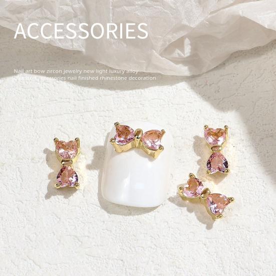 Украшение для ногтей, блестящее украшение из кубического циркония, 3D-украшение в виде бабочки