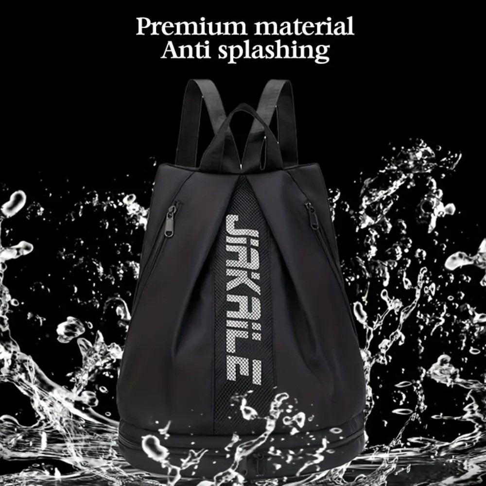 Portable Fitness Storage Pouch Adjustable Straps Nylon Sport Daypack Daily Gym Backpack Couple