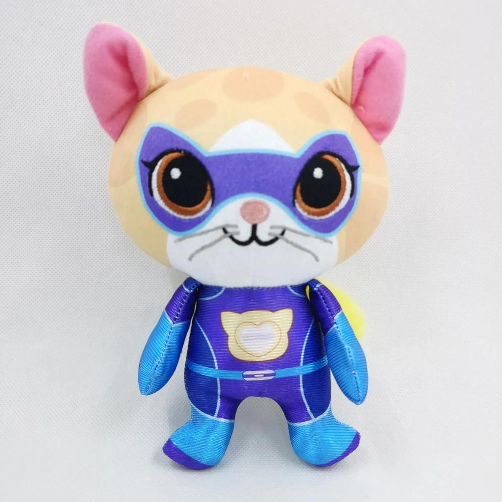 Crystal Super Soft Plush Toy Doll Blue Kitten Green Kitten Yellow Kitten Toy Super Kitties Team Anime Plush Toys doll Kids gift