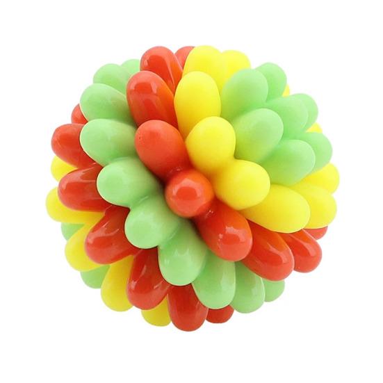 Dog Chew Toy Ball Spiky Dog Chew Ball Oral Care Heavy-Duty Rubber Molar Ball Toy for Medium Large Dogs Strong Chewers