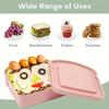 Reusable Bento Sandwich Box Set BPA-Free with Lid Microwave Safe Stackable Container for School Outdoor Picnic Kitchen Organizer