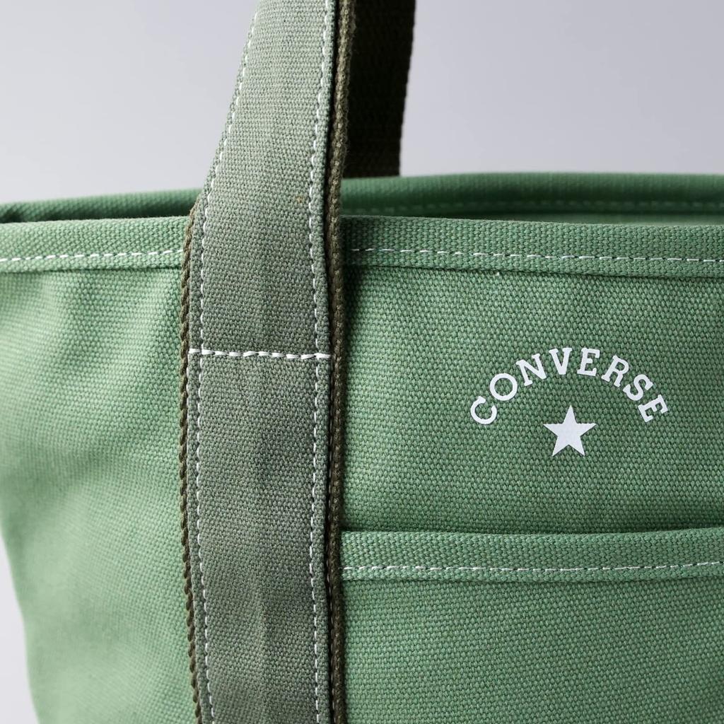 Мини-сумка-тоут Converse из парусины для мужчин и женщин, TOKYO All Star Reissue (Полностью мохово-зеленый, размер S)