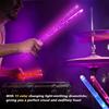 LED Light Up Drumsticks 15 Color Changing Glow In The Dark Drumsticks LED Light Up Drum Sticks Rechargeable Jazz Drum Sticks