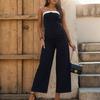 Summer Women's Tube Top Sleeveless Jumpsuit