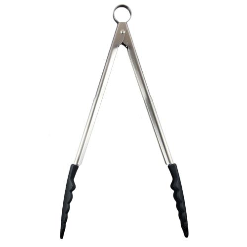 Cuisipro Silicone Multi-Purpose Tongs, Black, 12 Inches, 74-708702/62-6458-01