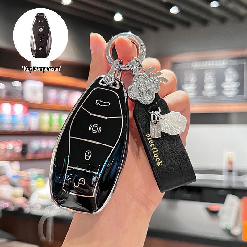 Премиальный чехол для ключа Hongqi H5 для HS5/H9/H6/HS7/HS3/HQ9 - Высококлассная накладка на корпус автомобиля