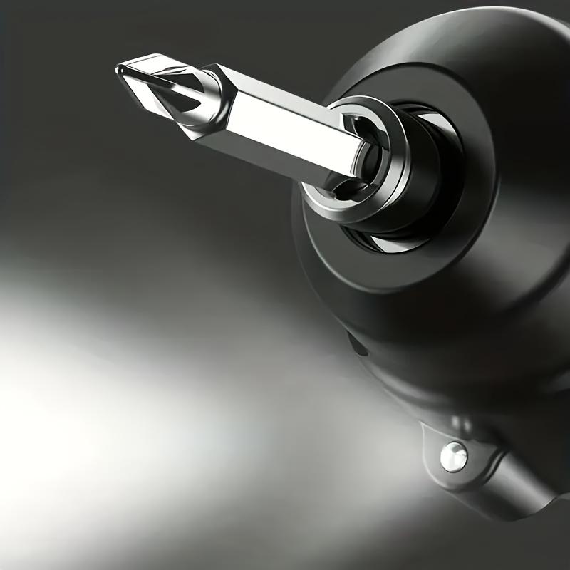 1pc Electric Screwdriver Set With Long Shank & Bit Extensions, Home Cordless Rechargeable Handheld Screwdriver Drill Bit Socket Combo Toolkit