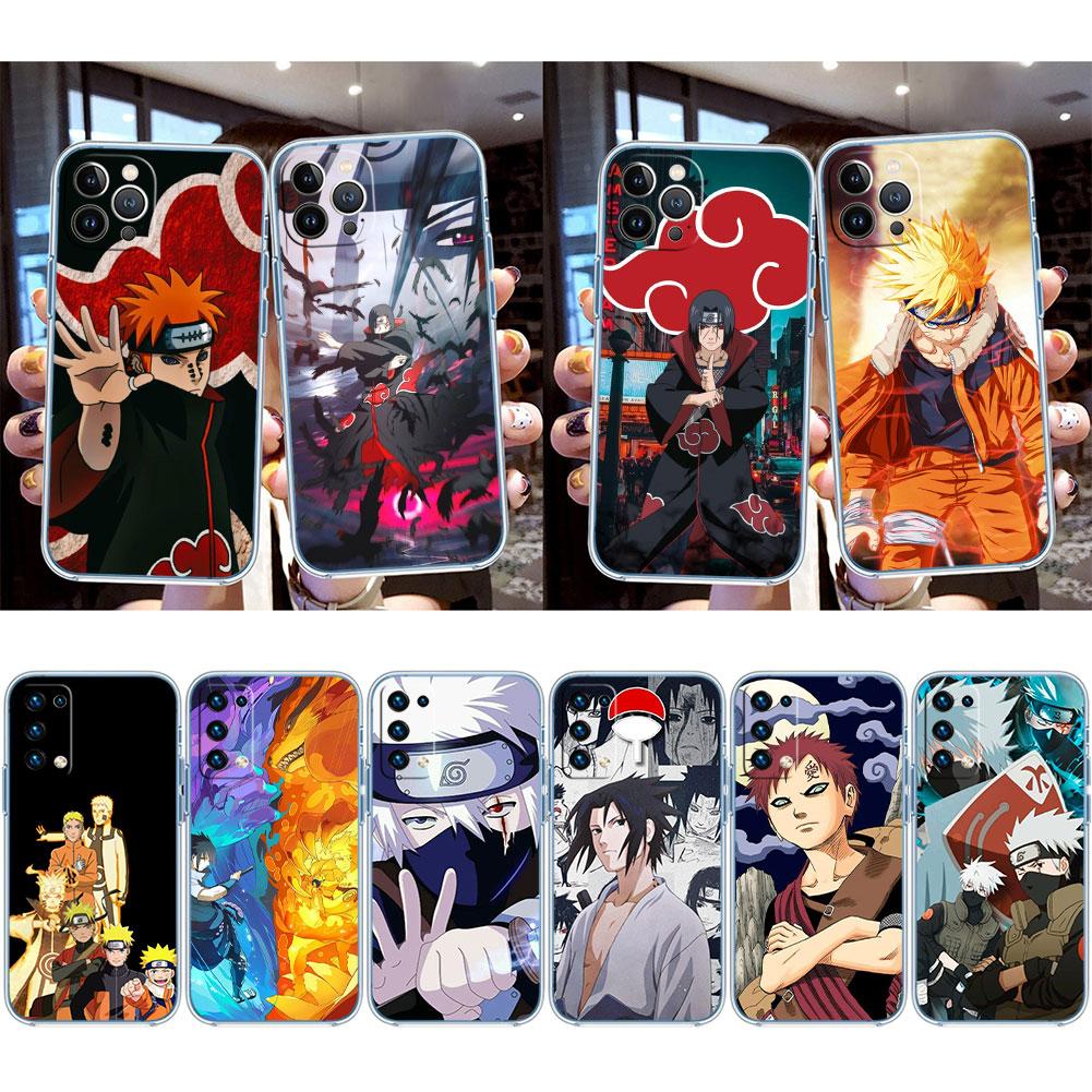 TR20 Naruto Uzumaki Sasuke Transparent Phone Case for Motorola Moto G7 G8 G9 G84 G85 G73 G24 G15 Z2 Play Power Plus